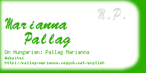 marianna pallag business card